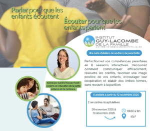 Parler pour que les enfants écoutent, écouter pour que les enfants parlent.